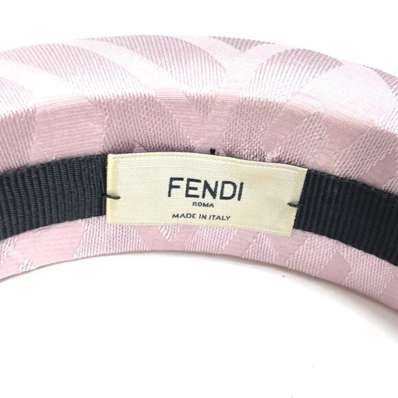 FENDI FXQ646 Zucca hair accessories hair band silk pink - Picture 3 of 8